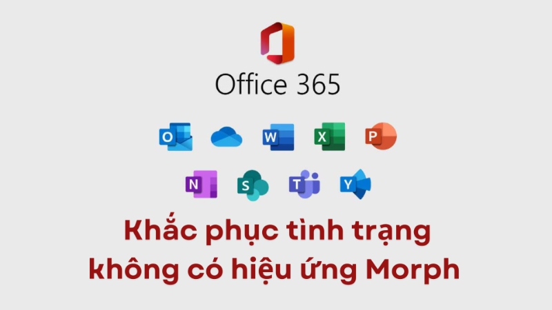 cài đặt morph trong powerpoint