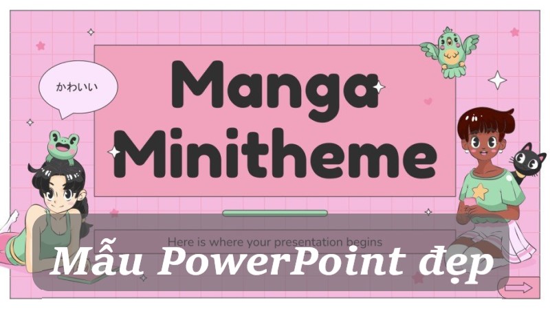 mẫu powerpoint anime chibi đẹp