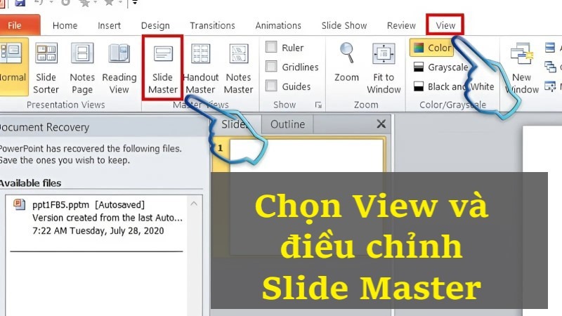 slide master trong powerpoint là gì