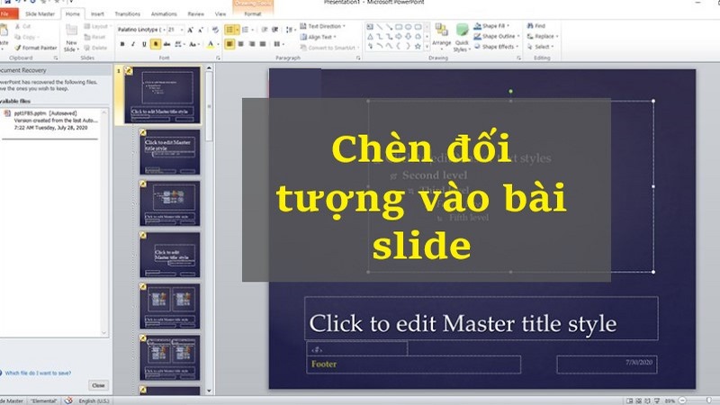 slide master trong powerpoint 