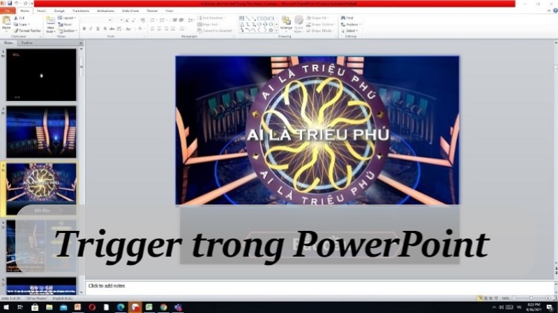 trigger trong powerpoint là gì