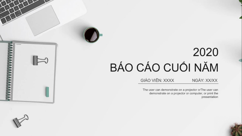 mẫu powerpoint báo cáo công việc đẹp