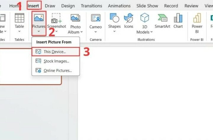 Cách chèn ảnh vào Powerpoint trên máy tính