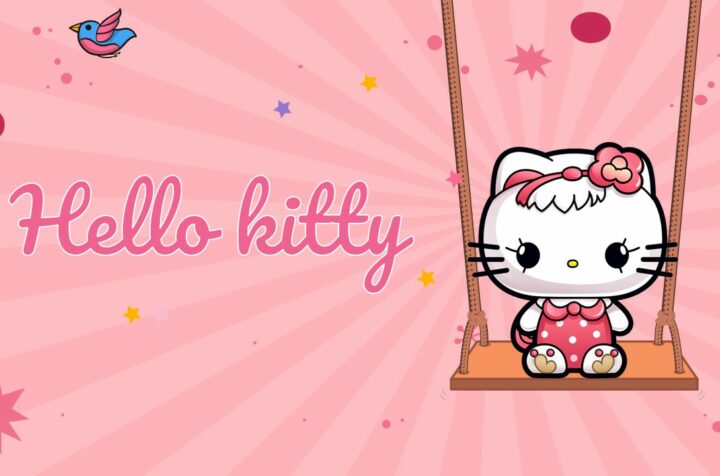 hình nền Powerpoint hello kitty