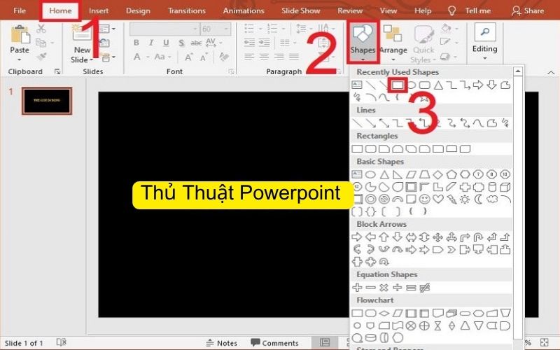 tắt gạch chân đỏ trong powerpoint