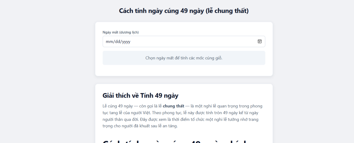 Đếm Ngày Online có các chức năng phù hợp với người Việt Nam