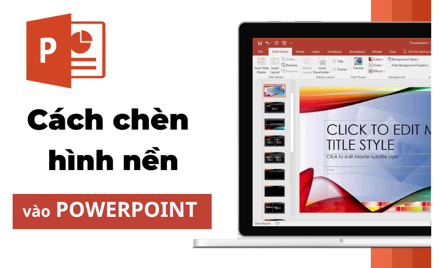 hình nền 2 màu hấp dẫn cho Powerpoint