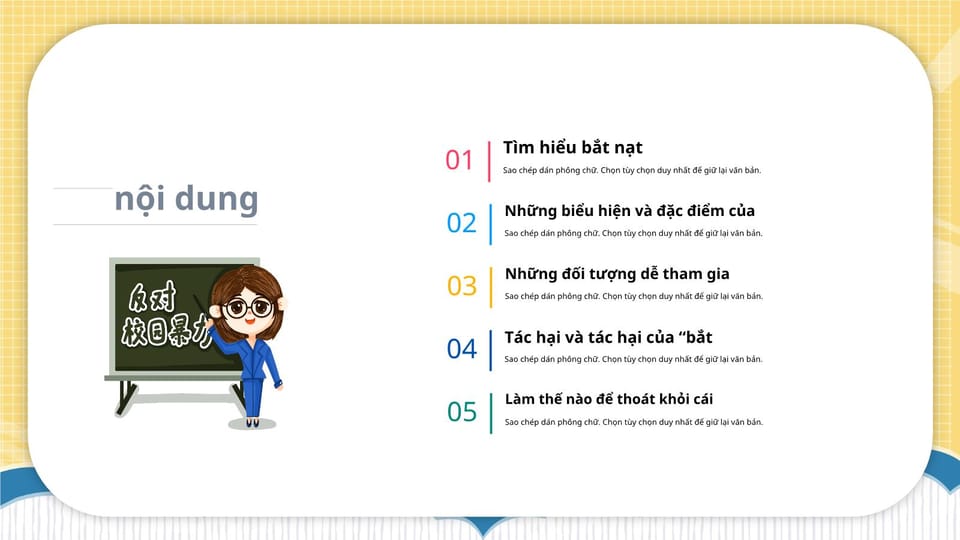 hình nền Powerpoint bạo lực học đường 0029