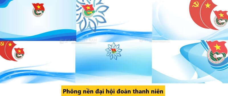 hình nền Powerpoint đoàn thanh niên đa dạng