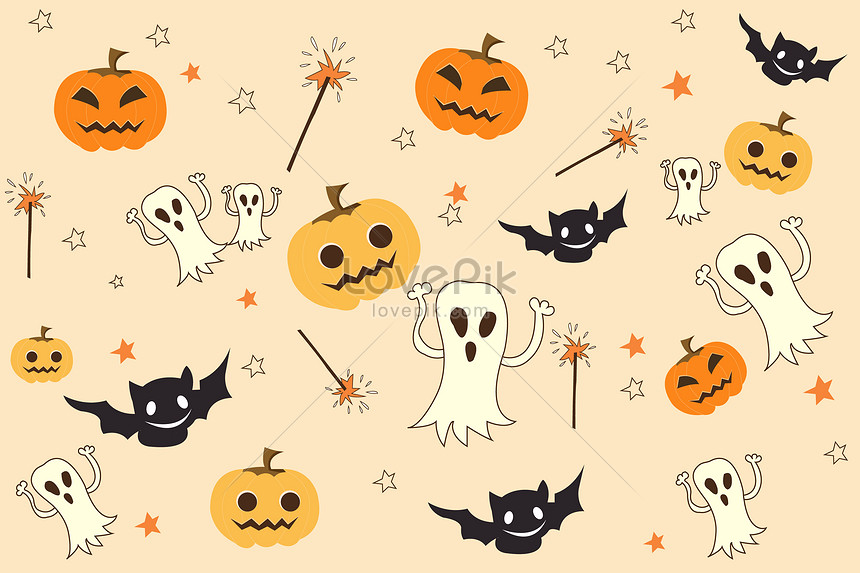 hình nền Powerpoint halloween dễ thương