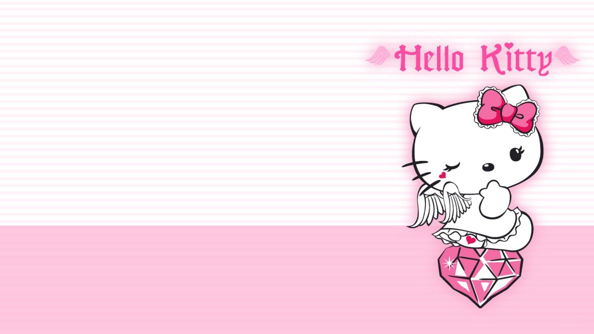 hình nền Powerpoint hello kitty ngộ nghĩnh