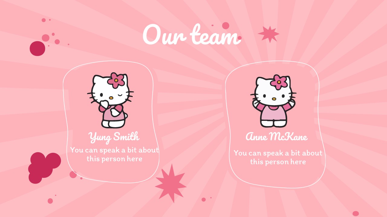 hình nền Powerpoint hello kitty thiết kế đẹp