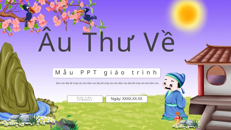 hình nền Powerpoint quê hương 0040