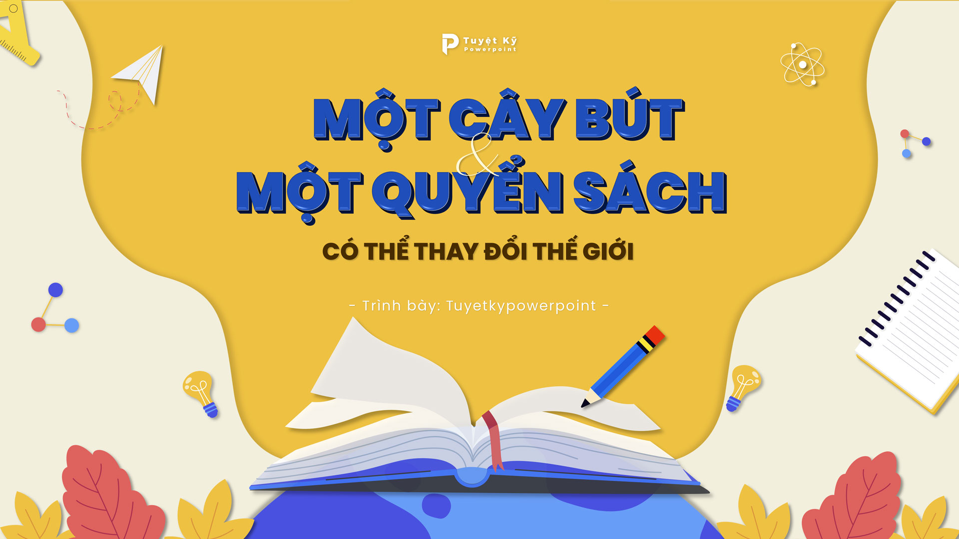 hình nền Powerpoint quyển sách 0043