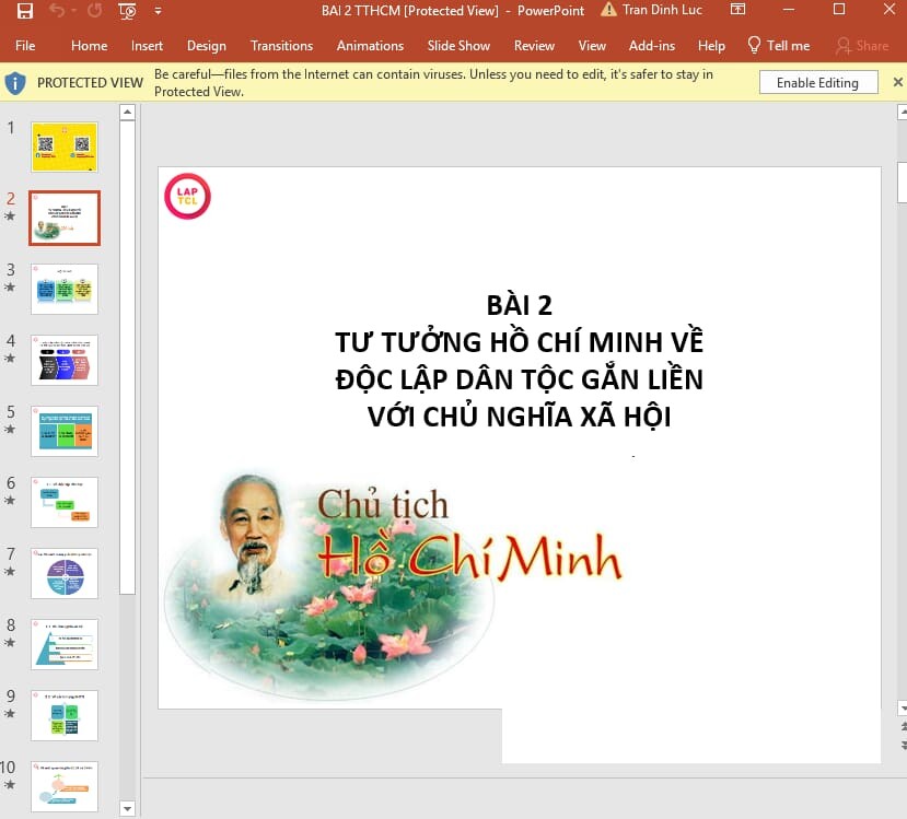 hình nền Powerpoint về bác Hồ