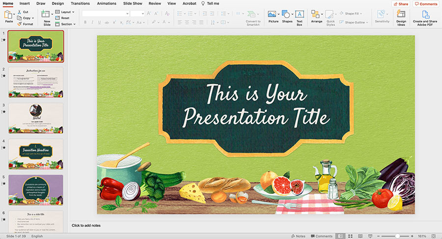 hình nền Powerpoint về món ăn 0020