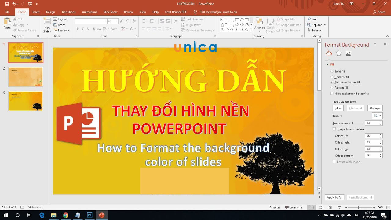 Powerpoint hình nền 2 màu chia đôi 0032