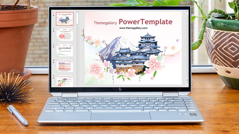 Powerpoint hình nền 2 màu chia đôi 0033